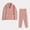 Pink, variant on BONIXOOM Pajamas For Women Christmas Pajamas For Family Loungewear None Long Sleeve Sleepwear Sets Solid Pink M