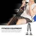 thumbnail image 2 of QIFULL Black Pedal Resistance Band Elastic Pull Rope Bodybuilding Expander for Home Fitness, 2 of 7