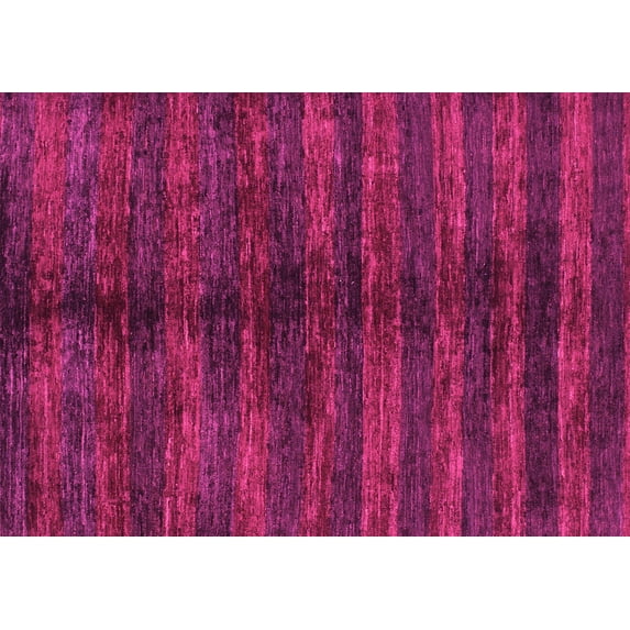 Ahgly Company Indoor Rectangle Oriental Pink Modern Area Rugs, 2' x 5'