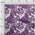 thumbnail image 1 of oneOone Velvet Purple Fabric Leaves Craft Projects Decor Fabric Printed By The Yard 58 Inch Wide, 1 of 5
