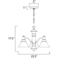 thumbnail image 2 of 20326MRSN Maxim Lighting Newburg-3 Light Down Light Chandelier in Traditional style-22.5 Inches wide by 17.5 inches high, 2 of 2