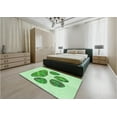thumbnail image 4 of Ahgly Company Indoor Rectangle Patterned Light Green Area Rugs, 7' x 9', 4 of 6
