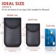 thumbnail image 5 of Paquete de 2 bolsas Faraday pequeñas con soporte para llaves de seguridad con gancho, bolsa Faraday con bloqueo de señal RFID para llave de coche esquí esquí Gafas de esquí, 5 of 5