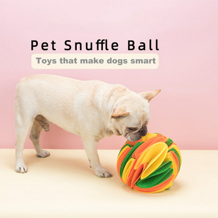 Ablechien Interactive Foraging Ball for Dogs - Snuffle Puzzle Toy  Encourages Natural Skills for Large, Medium and Small Dogs - Machine  Washable