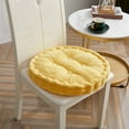 thumbnail image 1 of Coussin Rond Épaissi Coussin de Chaise Coussin Doux en Velours Côtelé, 1 of 6