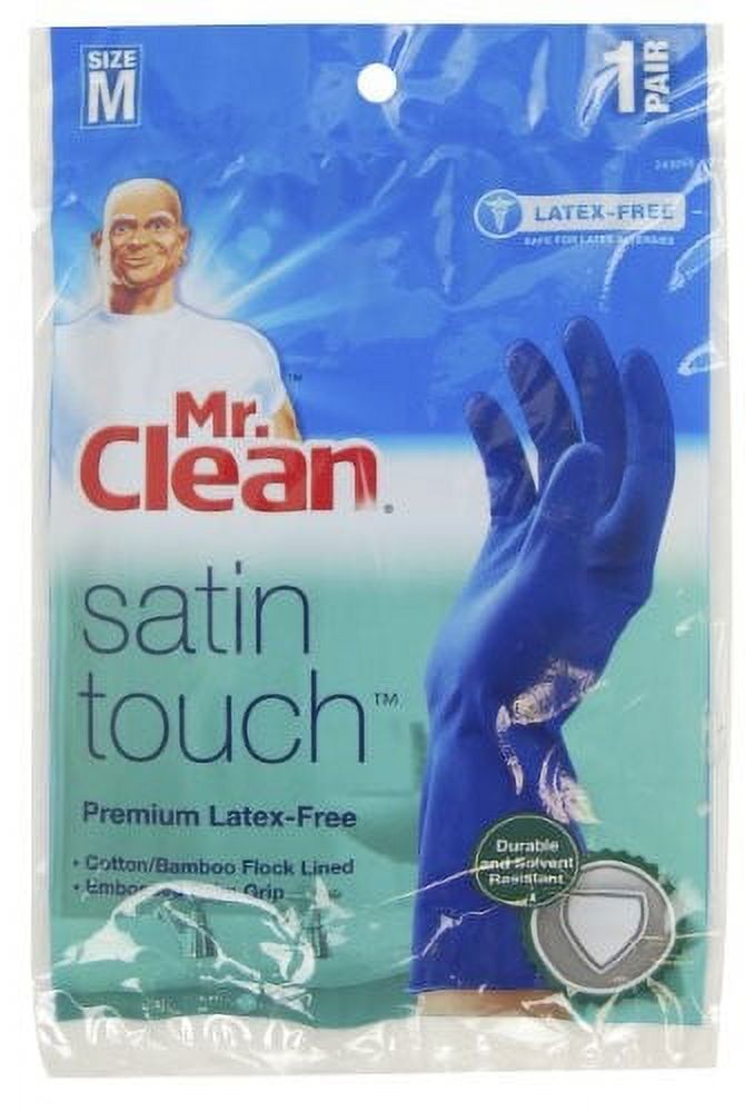 Mr. Clean Satin Touch Reusable Gloves, Nitrile, Medium - image 2 of 2
