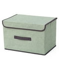 thumbnail image 2 of SPRING PARK Solid Color Non-woven Covered Foldable Clothes Underwear Ties Socks Storage Box, 2 of 7