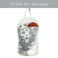 thumbnail image 6 of Smart Design Deluxe Mesh Over The Door Pop Up Hamper with Hook and Adjustable Strap - VentilAir Mesh Material - for Laundry and Clothes - Home - Holds 3 Loads - 17 x 28 Inch - White, 6 of 7