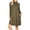 DK OLIVE, variant on Womens & Plus Mock Neck Long Sleeve Flared A-Line Tunic Midi Dress with Pockets