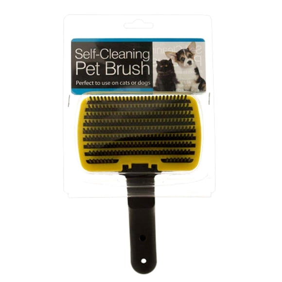 Autolimpieza Aseo de baño Cepillo para mascotas Gatos o perros Autolimpieza Eliminar pelo suelto Pelaje Capa interna Pelo enredado Kole OD940