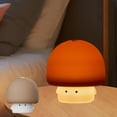 thumbnail image 1 of Luz de la noche de hongos, adorno de lámpara de noche, luz de noche de guardería, lámpara LED linda para la habitación de los niños Desktop Decoración de la lactancia Café, 1 of 10
