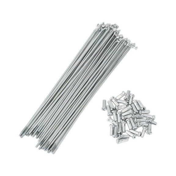 36 Set 13G Bicycle Spokes 165mm Bike Wheel Spokes 45 Steel Galvanized Silver Tone