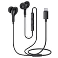thumbnail image 1 of Guguearth Auriculares para iPhone, Auriculares Certificados MFi Lightning HiFi Estéreo Auriculares con Aislamiento de Sonido Magnético con Micrófono Compatible con iPhone 14 13 12 11 Pro Max iPhone X, 1 of 5