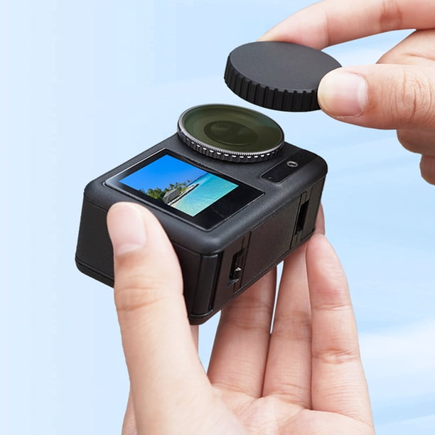 TPU Sports Camera Lens Cover W/ Carrying Case Tempered Glass Front Rear Screen Protector for DJI Osmo Action 3/4 Camera