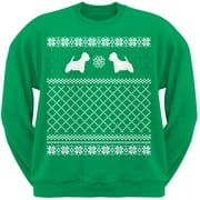Westie Green Adult Ugly Christmas Sweater Crew Neck Sweatshirt