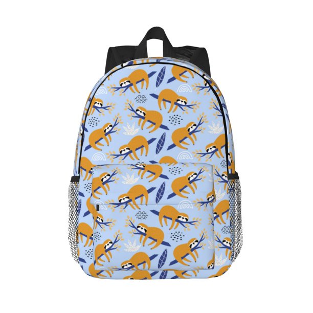 Easygdp Cute Sloth Mochila Ligera de 15 Pulgadas para Estudiantes, Mochila Cómoda para la Escuela y Viajes, Correas Ajustables