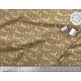 thumbnail image 2 of Soimoi Georgette Viscose Fabric Triangle & Impala Deer Animal Print Fabric by Yard 42 Inch Wide, 2 of 4