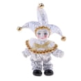 thumbnail image 2 of 5 Pulgadas 16 Triangel Doll Italian Tokens Valentín Regalos de Cumpleaños Decoración para hogar (Plata) CUTICAT Payaso de muñecas de porcelana, 2 of 8