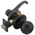 thumbnail image 1 of Design House 741165 Scroll 2-Way Latch Entry Door Knob and Handle, Adjustable Backset, 1 of 1
