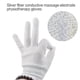thumbnail image 4 of Guantes de electrodos Tens Ems unidad estimulador muscular fisioterapia para máquina de decenas masajeador relajación eléctrica alivio del dolor de la mano Feliz Sencillez, 4 of 5