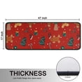 thumbnail image 5 of Kitchen Rugs Sets Of 2,Red Christmas Gingerbread Man Pattern Anti Fatigue Kitchen Mat Rugs Non Slip Washable,Decorative Kitchen Floor Mats for Kitchen,Sink,Laundry,17"x47"+17"x47", 5 of 5