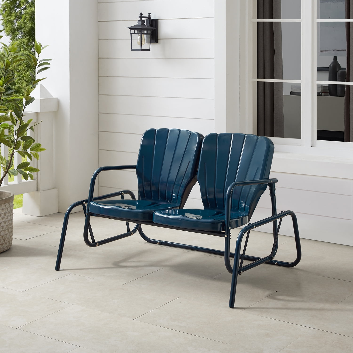 Mainstays retro outdoor glider bench sale