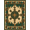Green Beige Brown, Pattern 16, variant on ODIKA 8'x10' Washable Area Rug Non-Shedding, Easy Care, Southwestern Border Motif Mens Decorations Reindeer Cabin Cowboy Refined for King Size Bedroom Under Bed, Master Suite