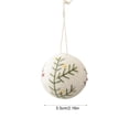 thumbnail image 3 of Cotton Christmas Balls ,2.2 Inch Snowflake Ball Ornaments for Christmas Tree, Hanging Decorative Ball Ornaments for Xmas Scene Decoration, 3 of 6