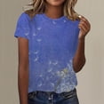 thumbnail image 2 of WEAIXIMIUNG T-Shirt à Manches Courtes Col Rond Imprimé pour Femmes Saint-Valentin, 2 of 5