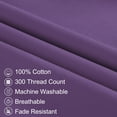 thumbnail image 3 of PiccoCasa Body Pillowcase 300 Thread Count Egyptian Cotton Pillowcase Queen Deep Purple, 3 of 7