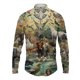 thumbnail image 3 of Nueva camisa con estampado de elefante, moda de primavera y otoño, camisa hawaiana de manga larga para hombre, ropa de calle para hombre, 3 of 4