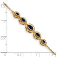 thumbnail image 5 of 14K Yellow Gold Marquise Sapphire Bracelet (Width 6.3) (Length 7) - Jbsp, 5 of 5