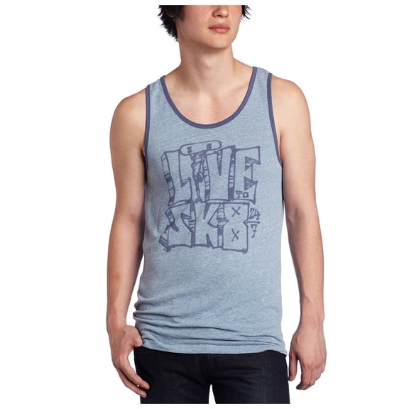 Junk Food Clothing Men's Live To Sk8 Tank Shirt- Large