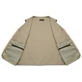 thumbnail image 4 of Odeerbi Clearance Jackets Vest Sets for Men Multi-Pocketed Photography Denim Jacket Outdoor Casual Fishing Large Size Khaki, 4 of 8