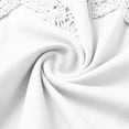 thumbnail image 4 of Warop Women's Plus Size Cold Shoulder Tops Solid Lace Ruffle V Neck T-Shirt Spaghetti Strap Blouse, 4 of 5
