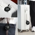 thumbnail image 6 of Raccoon Set of 2pcs PU Leather Round Suitcase Tags with Privacy Cover and Name ID Tag - Ideal for Travel Luggage, Handbags, Backpacks, School Bags, 6 of 6