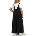 thumbnail image 2 of WellSize Plus Size Jumpsuits for Women Adjustable Straps Loose Overalls Long Rompers With Pockets, 2 of 7