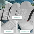 thumbnail image 4 of For 2018-2022 Honda Accord Sport | Sport SE | EX | EX-L | Touring FH Group Waterproof Neoprene Custom Fit Car Seat Covers Rear Set - Solid Gray, 4 of 4