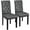 Gray, variant on YYEAN Button Tufted Dining Chairs Chair Set of 2, Faux Leather Dining Room Chairs Side Chairs High Back for Home Kitchen Living Room-Gray