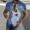 thumbnail image 3 of Camisetas con estampado digital "Jesús ama a todos", gráficas cristianas para hombre, blusas casuales de manga corta de talla grande, camisas ajustadas para hombre, 3 of 5
