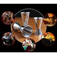thumbnail image 4 of 2 Uds Doble Cóctel Jigger 0,5 Onzas/1 Onza Taza Medidora De Acero Inoxidable Herramienta Para Bar Restaurante O Uso Doméstico Plata, 4 of 5