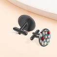 thumbnail image 6 of Baseball Elegant Mens Cufflinks Set for formal wear Made of Stainless Steel, Ideal for Any Occasion, 6 of 6