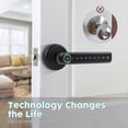 thumbnail image 3 of Fingerprint Smart Door Lock Door Knob With Keypad Keyless Entry Door Lock With Handle Hotel Office, 3 of 4