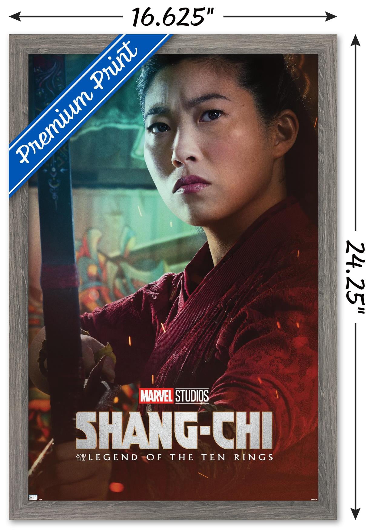 Marvel Shang-Chi and the Legend of the Ten Rings - Katy One Sheet Wall Poster, 14.725" x 22.375", Framed