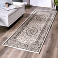 thumbnail image 2 of MDA Home Tabriz Cream Traditional Polypropylene Area Rug - 2'8'' X 8'1'', 2 of 2