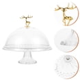 thumbnail image 3 of Cake Tray with Lid Clear Cake Stand with Dome Snack Serving Tray for Wedding Party, 3 of 6