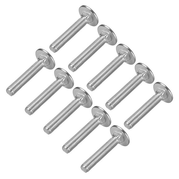 Carriage Bolts, Neck Carriage Bolt, Round Head, Square Neck, Stainless Steel M6x35mm 20 pcs