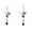 B, variant on 2-Piece Three-Dimensional Iron Crafts Wind Chimes, Metal Glass Painted Hanging Decor for Outdoor Garden, Solar-Powered with Light Sensors for Night Use,Enhances Yard with Beautiful Sounds