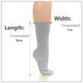 thumbnail image 5 of Basico Lightweight Slouchy socks for women | Grey Slouch Socks for Girls | Scrunch Socks | (3PK, Shoe Size 5-9 1/2), 5 of 5