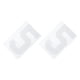 thumbnail image 1 of 2 Pcs Números de Planchar, Parches de Número 5 de Transferencia de Calor para Camisetas de 8 Pulgadas (Blanco), 1 of 7